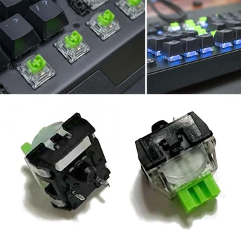 2 шт. для razer Зеленые переключатели RGB 3-контактный для клавиатуры razer Blackwidow V3 Pro  5