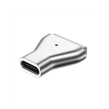 Магнитный адаптер PD USB Type C из сплава мощностью 100 Вт для 2 светодиодных индикаторов Air Pro, штекер для быстрой зарядки, конвертер  5